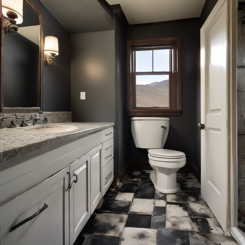 A bright and spacious kitchen that has been expertly remodeled for accessibility, featuring wide pathways for wheelchair access, a multi-level island with knee clearance, and easily reachable storage solutions.